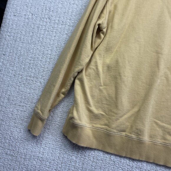 VTG Y2K Quicksilver Sweatshirt Mens L Pastel Yellow Surfer Skater Baggy Beach - Picture 11 of 14